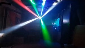 Работа Led mini spider light в Freestyler, Руки вверх