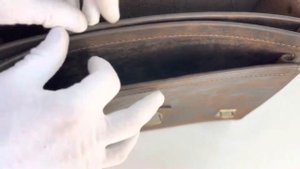 Craffty "Вильгельм 2" - ASMR обзор большого кожаного портфеля с двумя отделениями