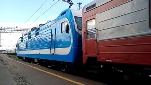 ЭКСКЛЮЗИВ! ЭП1М-546 со спец вагонами