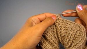 Вязание шапки с косами крючком