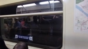 Поездка на метро-поезд 81-717 "Номерной" ММЗ №0038 по Ленинская линия (г. Новосибирск)