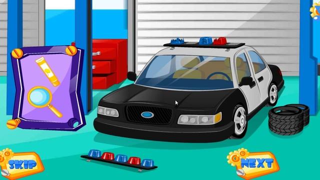 Мультик про ПОЛИЦЕЙСКУЮ МАШИНКУ мойка. Игра как Мультфильм для детей малышей 2015 смотреть онлайн