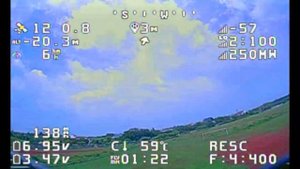 Mobula 8 analog ELRS with micro GPS M10 - Outdoor Test.