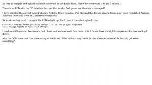 Arduino: avrdude: stk500_getsync() attempt 10 of 10: not in sync: resp=0x00