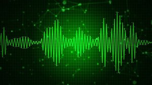 Модуляция двойной частоты Шумана 14,1 и 20,3 Гц при несущей частоте 528 Гц