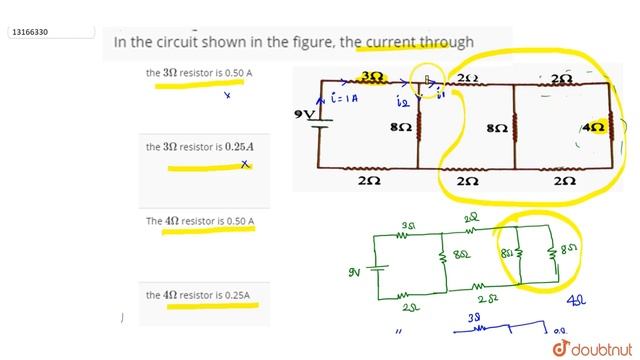 In the circuit shown in the figure, the current through смотреть онлайн