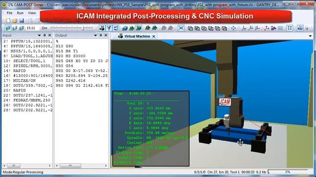 Siemens NX CAM Post-Processor & CNC Simulator | ICAM