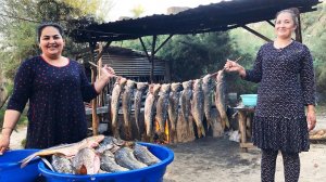 Узбекистан. Рыбный рынок | Удивительный новый стиль резки | Рецепт жареной рыбы