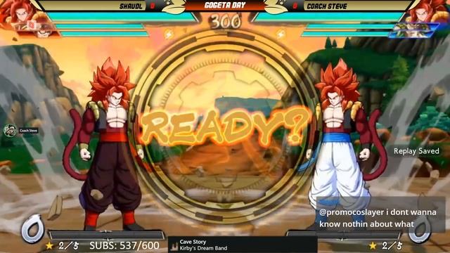 [DBFZ] GOGETA DAY!!! COACH STEVE SHOWCASES SSJ4 GOGETA WITH SHAUDL IN A FIRST TO 5!!! смотреть онлайн