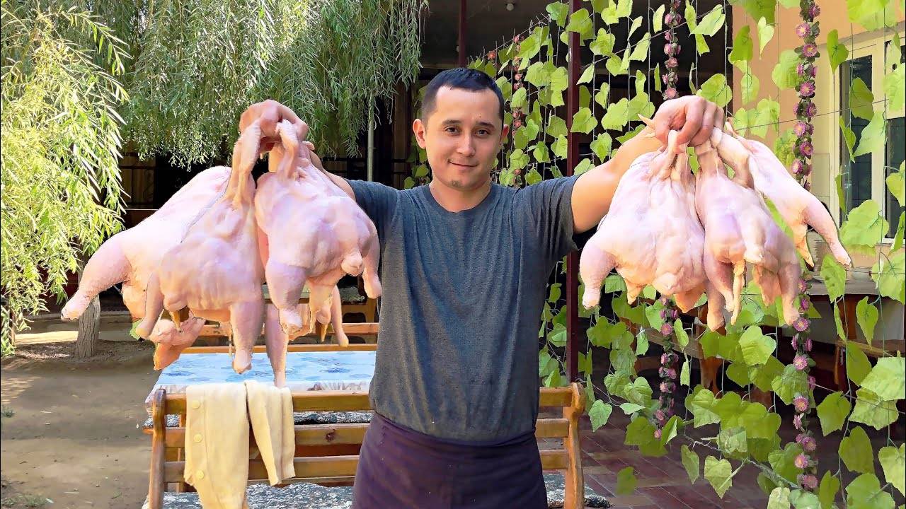 Куриный табак (тапака) | Вкусная жареная курица на Казани смотреть онлайн