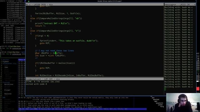 Practising Programming in C: 045 - Compression Cases and GDB Attaching смотреть онлайн