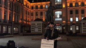 Ляпис Трубецкой - В платье белом (cover на улице)