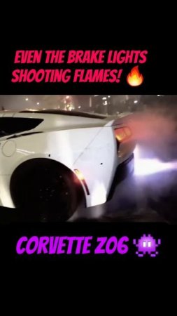 Crazy Flames from Corvette Z06! #carlifestyle #corvettez06 #drift