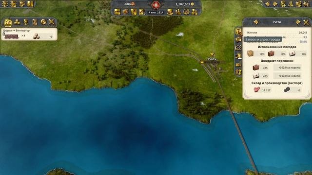 Railway Empire 2 - High Voltage - прохождение серия 1
