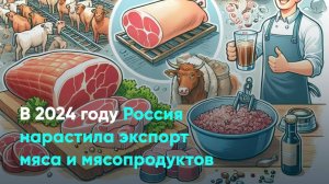 В 2024 году Россия нарастила экспорт мяса и мясопродуктов