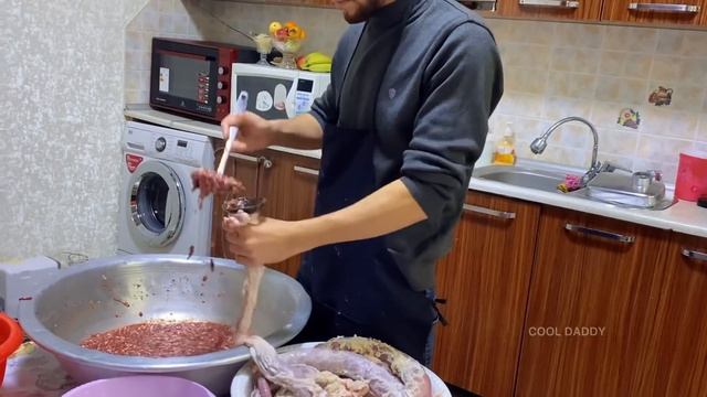Lamb Heads A delicacy of the Uzbek | Uzbek National Food | Homemade Sausage смотреть онлайн