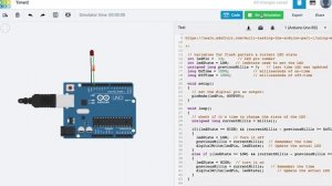 TinkerCAD Arduino Sim - Timer