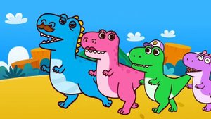 Dino Family Rhymes ! Father Mother Brother Sister Baby Dinosaur ! learn ENGLISH words for toddlers
