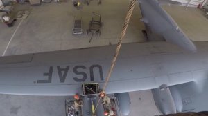 Time Lapse of C 130 Hercules Engine Being Replaced