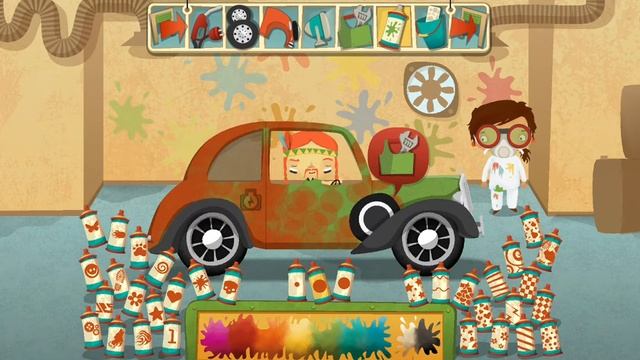 Автосервис игра для малышей(Весёлое рабочее место-Автомастерская) смотреть онлайн