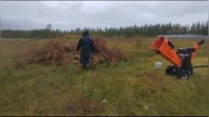 Измельчитель веток GBK-150 в работе, видео от нашего клиента. РУБИТЕХ. Сентябрь 2023г.