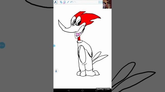 РИСУНОК ПЕРСОНАЖ ДЯТЕЛ ВУДИ DRAWING CHARACTER WOODY'S WOODPECKER смотреть онлайн