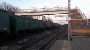 "Классный перестук колёс!" ВЛ80С-2171А/2162 с грузовым поездом следует по станции Кизитеринка