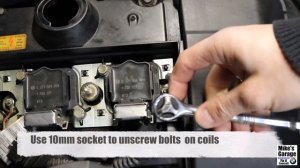 BMW e46 How to replace spark plug connectors M52TUB28 : DIY tutorial