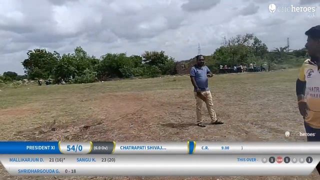 Live Cricket Match | Chatrapati Shivaji Kings vs President XI | 13-Aug-23 12:58 PM 12 | Kyadiguppa