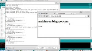 Arduino + ESP8266 - Web Server (III) with firmware 00200.9.5(b1)