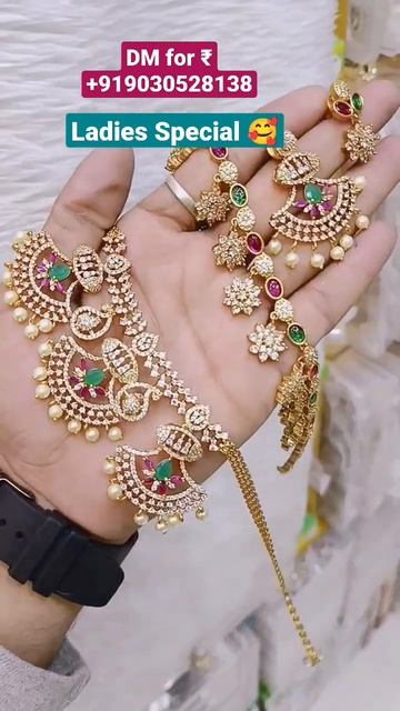 Beautiful Jewellery# YtShorts #Online jewellery #CZ Jewellery Designs #indian #Fusion #fashion #4k🎥