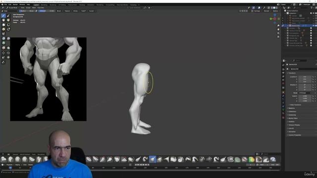 15 -Stylized male leg