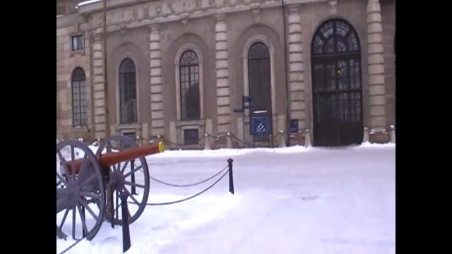 королевский замок Стокгольма зимой