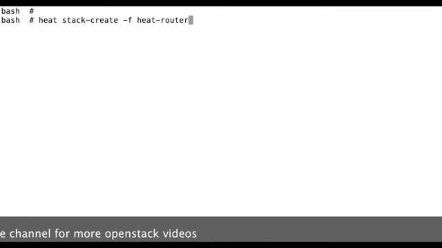 openstack heat tutorial network example