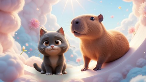 КАПИБАРА И КОТ: НЕВЕРОЯТНОЕ ПРИКЛЮЧЕНИЕ🌟