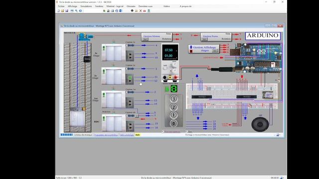 Logiciel de simulation V2 d'un ascenseur 3 étages