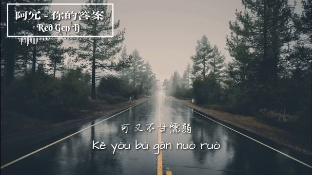 阿冗 - 你的答案 Ni De Da An ( 動態歌詞 Pinyin/English translation subtitle)