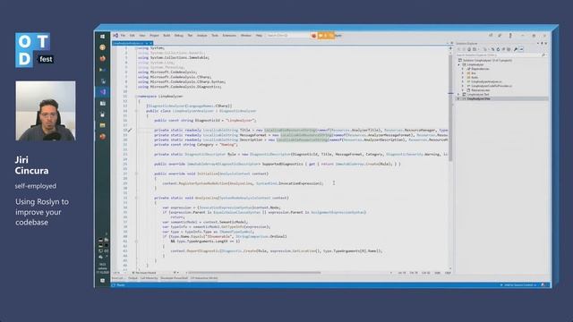 Jiri Cincura. Using Roslyn to improve your codebase