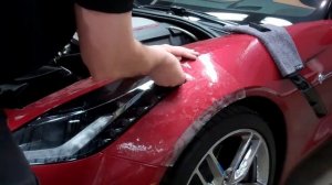 Оклейка защитной  антигравийной пленкой автомобиля rezaton.ru