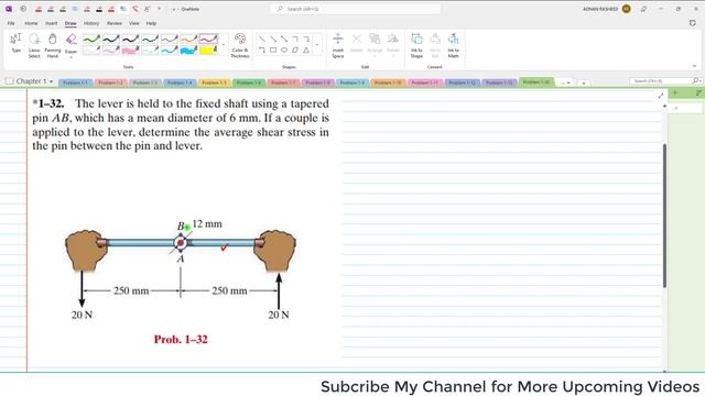 1-31/32 Stress | Internal Resultant | Loading Chapter 1 Mechanics of Materials by R.C Hibbeler|