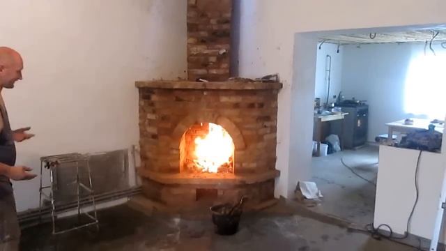 Угловой камин из Б У кирпича смотреть онлайн