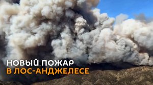 Калифорния выгорает: новый пожар в Лос-Анджелесе сняли на видео с вертолета