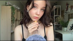 🌛 ASMR Уложу Тебя Спать (Массаж Головы, Шеи и Плеч, близкий шепот, кисточка)