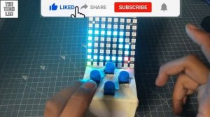 snake game on 8 by 8 neopixel led module
