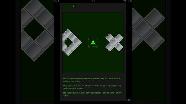 LiveCode 2D Map Demo - Magnetometer used for navigation