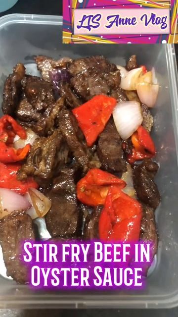 Stir Fry Beef in Oyster Sauce #lisannevlog #satisfying #foodvlog #yummyfood #cravings #beefrecipe