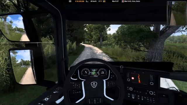 ETS 2 - 🚚 Pomezania Map #1 | Scania S540 Tandem Krone смотреть онлайн