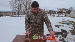 Кухонный нож из стали lor4528 КОНВЕКС