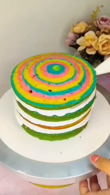 Seen this cake before ?? Rainbow Part-1 #subscribe #cakedecorating