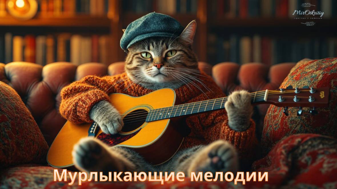 "Мурлыкающие мелодии: Кошки-виртуозы на гитаре и не только!" 🎸🐱